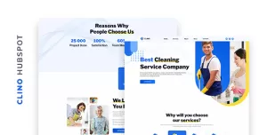 Clino - Cleaning Company HubSpot Theme