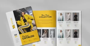 Clothing Product Catalog or  Fashion Lookbook Template