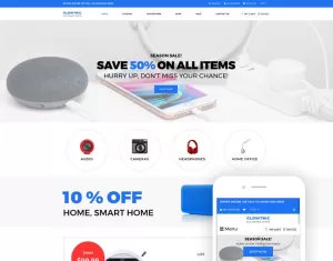 Clowtric - Electronics & Gadgets Multipage Shopify Theme