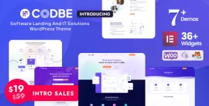 CodBe - Software Landing and IT Solutions WordPress Theme