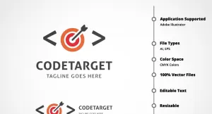 Code Target Logo Template
