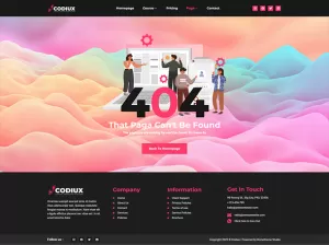 Codiux - Online Course Elementor Template Kit