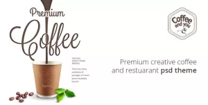 Coffee and You  Cafe and Restaurant PSD Template