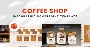 Coffee Shop Infographic Presentation Template