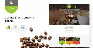 Coffee Store and Barista Shopify Theme - TemplateMonster