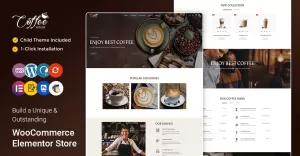 Coffee - Tea, Coffee, Drinks, and Beverages Store Elementor WooCommerce Theme