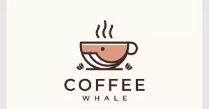 Coffee Whale Creative Logo