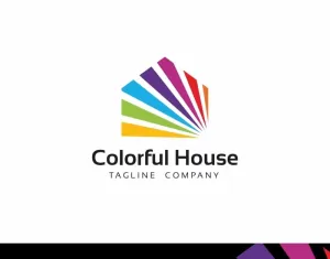 Colorful House Logo Template