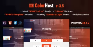 ColorHost  Responsive HTML5 Web Hosting and WHMCS Template