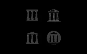 Column pillar illustration icon vector template