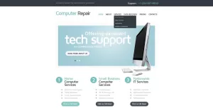 Computer Repair Responsive Website Template - TemplateMonster