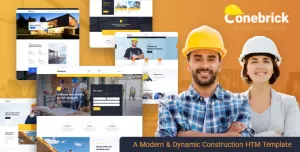 Conebrick - Construction Company HTML Template based on Bootstrap