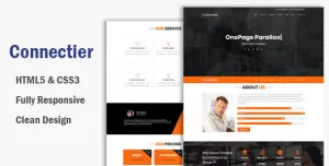 Connectier – One Page HTML Bootstrap 4 Template