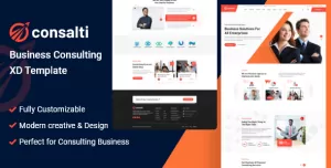 Consalti - Consultancy & Business XD Template