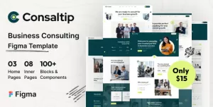 Consaltip  – Business Consulting Figma Template