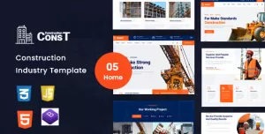 Const - Construction HTML5 Template