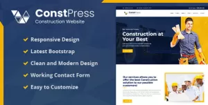 ConstPress - Construction Bootstrap5 Template
