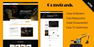 Constrask - Heavy Construction Business HTML Template
