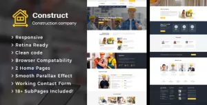Construct - Construction Building Company HTML Template