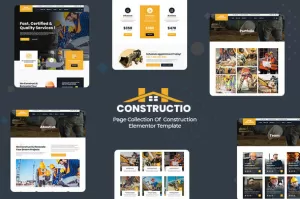 Constructio – Construction Elementor Template Kit