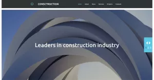 Construction Company Moto CMS 3 Template - TemplateMonster