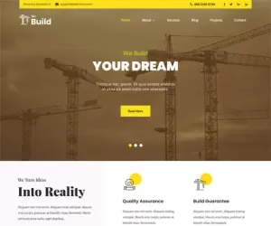 Construction Company WordPress theme for concrete builders developers