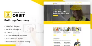 Construction Orbit - Business Services Template for Architecture & Construction Building Company