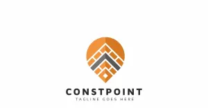 Construction Point Wall Logo Template - TemplateMonster