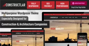 Constructlar - Multipurpose Construction & Architecture Wordpress Theme