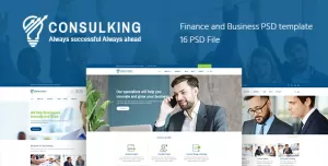 Consulking - Consulting & Business PSD template