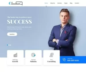 Consultant WordPress Theme for consulting websites business SKT Them