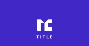 Contemporary Iconic MC Blue Monogram Logo - TemplateMonster