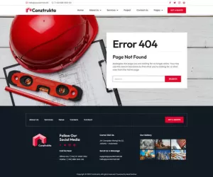 Conztrukta - Construction Service Elementor Template Kit