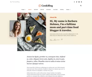 CookBlog – Food & Personal Blog Elementor Template Kit