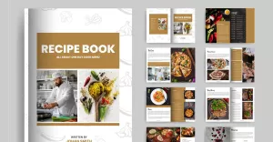 Cookbook/ Recipe Book/Ebook Magazine Template
