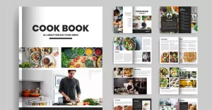 Cookbook/ Recipe Book/Ebook Magazine Template/Brochure