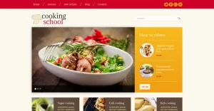 Cooking School Responsive WordPress Theme - TemplateMonster