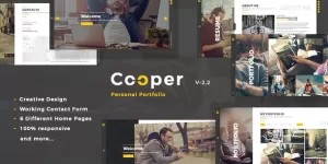 Cooper - Creative  Responsive Personal  Portfolio