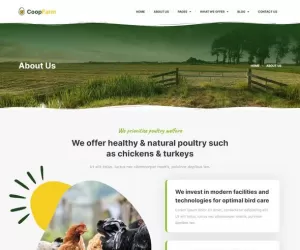 CoopFarm - Poultry Farm Elementor Template Kit
