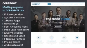Corpboot - Corporate Website Template