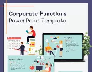 Corporate Functions PowerPoint template - TemplateMonster