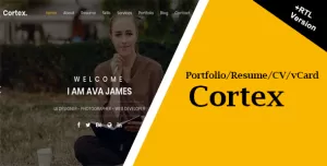 Cortex Portfoltio / CV / Resume Template + RTL