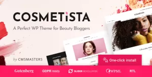 Cosmetista - Makeup Review Beauty WordPress Theme