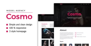 Cosmo — Model Agency HTML5 Template