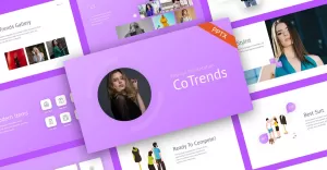 CoTrends Fashion Creative PowerPoint Template