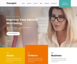 Counseling WordPress theme for therapist psychiatrist mental wellness
