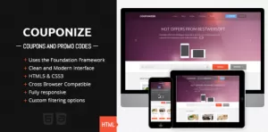 Couponize - Responsive Coupons and Promo Template