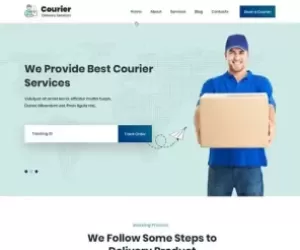 Courier Service WordPress theme 4 mail message dispatch delivery envoy