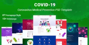 Covid-19 -Corona virus Medical Prevention PSD Template