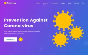 Covino - Corona Virus Medical Prevention HTML Website Template